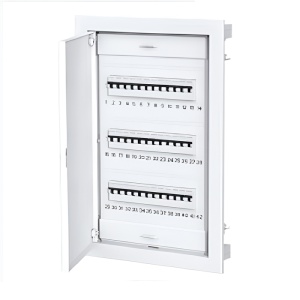 Tablou electric incastrat 36+6 module usa metalica 3 randuri la 850º C IP40 - Img 1