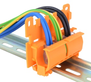 Adaptor pt. cleme de legăturicare se deschid, mont. pe şină - Img 2