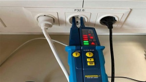 Aparat bipolar de tensiune cu LED, tester prot.diferențială - Img 5