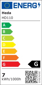 Bec LED HEDA balon A60 7W E27 lumina calda 470lm - Img 2