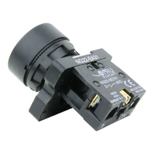 Buton verde simplu fara lumina cu revenire pentru tablouri electrice 1NO 6A 230V - Img 3