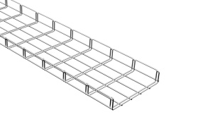 Canal cablu metalic 250x50mm din sarma mesh galvanizat lungime 2 metri jgheab pentru trasee electrice - Img 1