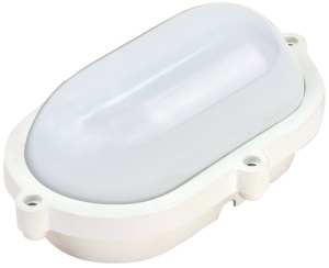CIL LED cu grad de protectie,oval, carcasă mat. plastic