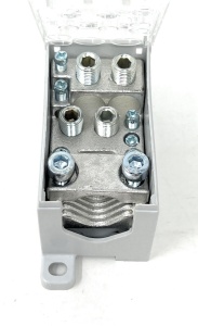 Clema pe sina bloc distribuție PVB 500-4/4 500A 1x150-240mm² + 4x10-70mm² + 4x2,5-16mm² 1000V AC / DC - Img 2