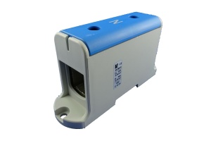 Clema terminala conexiune albastra Cu-Al 240mm² montare pe sina DIN 35mm 380A (Al) 425A ( Cu)