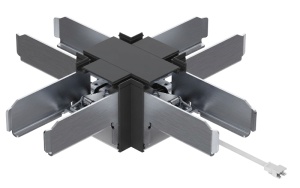 Conector tip X pentru CIL LIN de birou, negru