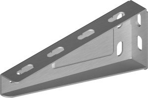 Consola 100mm din otel zincat 210x73mm pentru canal cablu metalic prindere pe perete