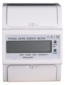Contor monofazat de energie el. cu afişaj LCD, pt.reductoare - Img 2