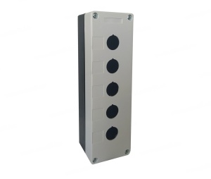 Cutie comanda caseta goala cu 5 gauri pentru 5 butoane 22mm IP65