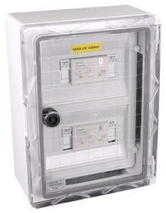 Cutie de protecție la supratensiune pt. sisteme fotovoltaice