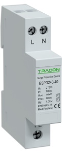 Descărcător de supratensiuneT2+T3, integrat, AC