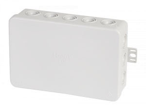 Doza ramificatie 134x89x40mm , cutie de jonctiune PE cu urechi de prindere 650 ° C IP55