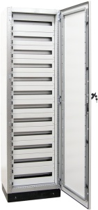 Dulap metalic de distribuție modular, ușă met., cu șină DIN