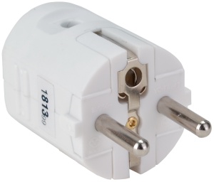 Fişă dreaptă (2 în 1, shuko+pin)