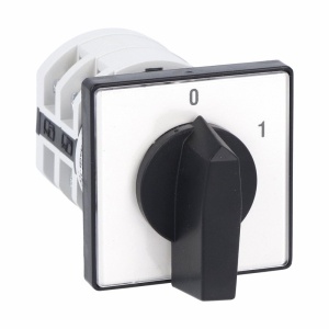 Intrerupator 25A 7.5kw 0-1 ON-OFF 3 poli IP40 industrial cu came incastrabil cu came PACO pentru tablouri - Img 1