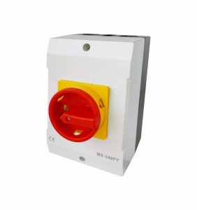 Intrerupator 40A 13kw 0-1 ON-OFF 3 poli 400V AC IP65 industrial aplicat casetat - Img 1