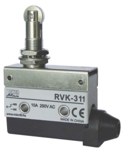 Limitator de cursa cu rola buton de limită 1NO+1NC comutator de poziție cu buton de presiune cu role IP40 - Img 1