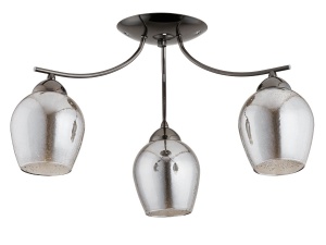 Lustra AF Riki 3 becuri E27 X 60W metal si sticla