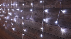 Perdea luminoasă LED de Crăciun, țurțuri, interior/exterior - Img 5