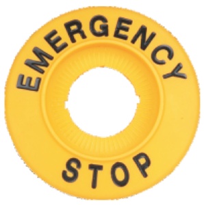 Plăcuţă EMERGENCY STOP