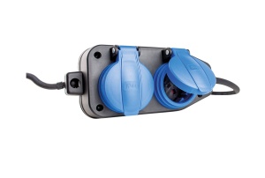 Prelungitor cu 4 prize cablu 10m H07RN-F 3G1,5 230V 16A max. 3500W IP44 - Img 2