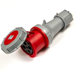 Priza trifazica mobila pe cablu 4 poli 63A 3P+E 6h CEE 380V IP67 - Img 3