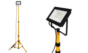 Proiector LED pe stativ trepied 1 x 50W 5500K IP65 1.8 metri si cablu 3 metri - Img 2
