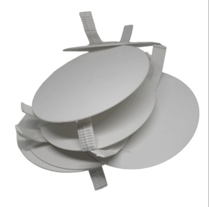 Set 10 capace cu urechi 80mm din plastic pentru doza de ramificatie