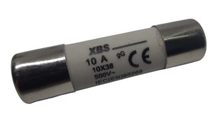 Set 10 sigurante 10x38 10A fuzibile cilindrice ceramica 500V AC gG - Img 2