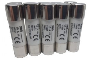 Set 10 sigurante 14x51 10A fuzibile cilindrice ceramica 500V AC gG - Img 1
