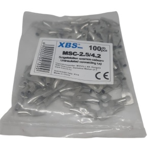 Set 100 buc papuc cupru stanat 2.5 mm² cu gaura de 4.2mm - Img 3