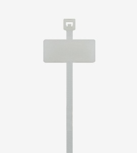 Set 100 bucati colier plastic 100x2.5mm cu eticheta, placa de marcaj 25,4×8 mm plastic alb 8,1 kg Cobra 1600 - Img 1