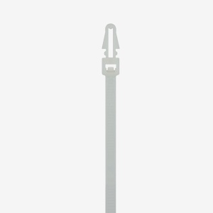 Set 100 bucati colier plastic 150x3.6mm montare prin impingere in panouri, alb 13.6 kg Cobra 963031 - Img 2
