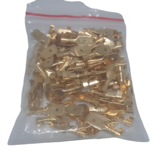 Set 100 bucati papuci auto tata neizolati 6.3mm sectiune fir 1-2.5mm2 - Img 2