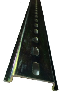 Sina DIN omega pentru sigurante 35mm perforata 0.5 metri otel galvanizat - Img 3