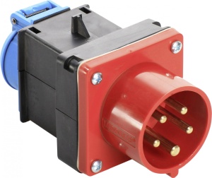 Stecher adaptor de la trifazic 5 poli 16A 11kw la monofazic 16A IP44 - Img 3