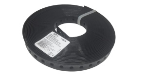 Banda 19x2mm metalica perforata cu invelis de PVC lungime 10m diametru gaura 6.5mm folosita pentru prindere sau fixare - Img 1