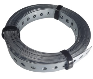 Banda perforata 26x1mm cu gauri de 8mm - Img 1
