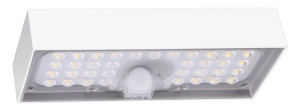CIL de perete LED, panou fotovoltaic, detector mișcare, alb