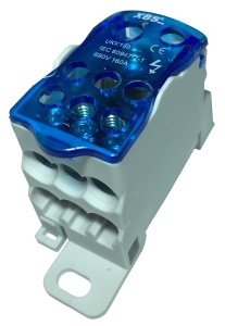 Clema de distributie 160A capac intrare 1x6-16mm2 + 1x10-70mm2 iesire 6x2,5-16mm2 - Img 1