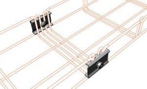 Clema de legatura, cuplare SZM1 pentru canal de cablu din sarma mesh cu surub M6x16mm - Img 3