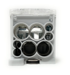 Clema pe sina bloc distribuție PVB 500-4/4 500A 1x150-240mm² + 4x10-70mm² + 4x2,5-16mm² 1000V AC / DC - Img 3