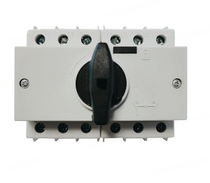 Comutator sursa 3x80A 3 poli 80A 1-0-2 rotativ modular montare pe sina - Img 3