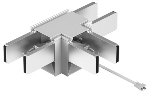Conector tip T pentru CIL LIN de birou, alb