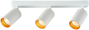 Corp ilum. spot reglabil pt. tavan, alb, reflector auriu