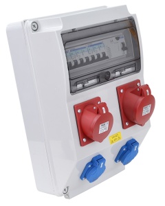 Cutie de distribuție,cu protecție, complet echipată - Img 1