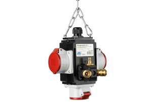 Distribuitor de energie suspendat cu 3 prize trifazice 400V 5 poli 16A IP44 cu conexiune la aer comprimat si conexiune de date - Img 2