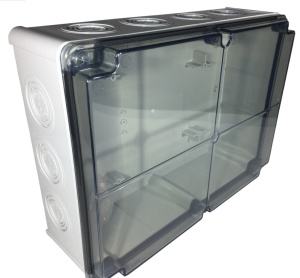 Doza de ramificatie aplicata ABS 150x110x70mm IP67 IK06 transparenta - Img 3