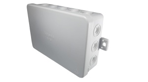 Doza ramificatie 134x89x40mm , cutie de jonctiune PE cu urechi de prindere 650 ° C IP55 - Img 2