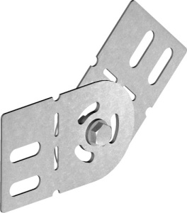 Eclisa ajustabila conector legatura articulata pentru canal cablu metalic cu inaltime 60mm